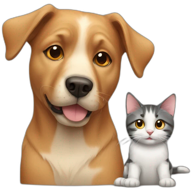 Dog and cat emoji