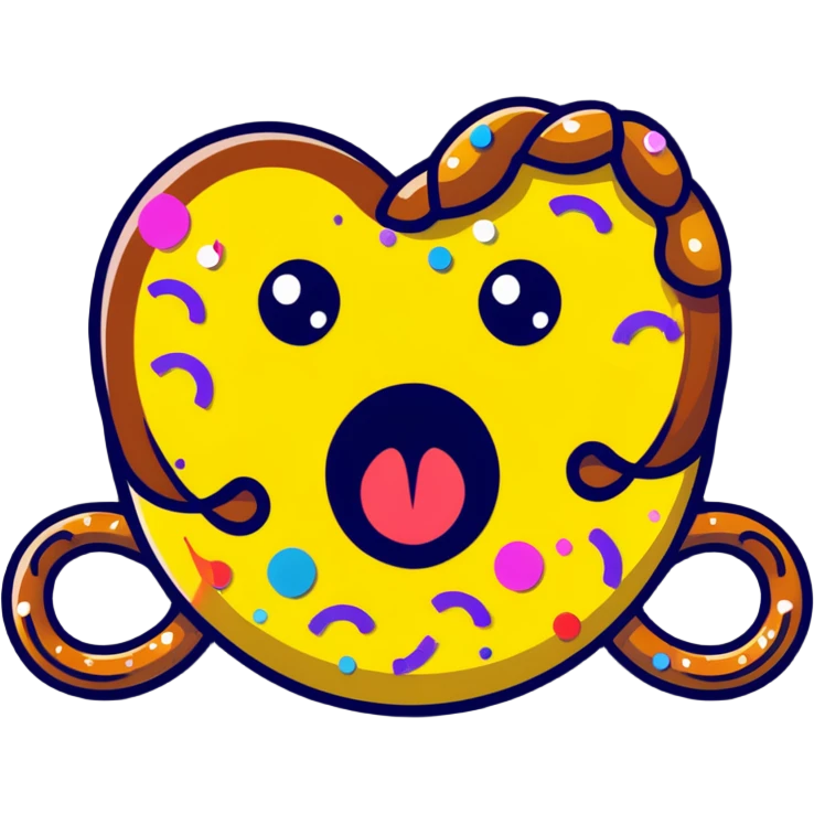 totally unhinged face with laser beams shooting from hypnotic swirling eyes, impossibly long spotted tongue twisted into a pretzel shape swinging violently, face half-melted, head exploding with confetti, glitter and stars flying everywhere emoji