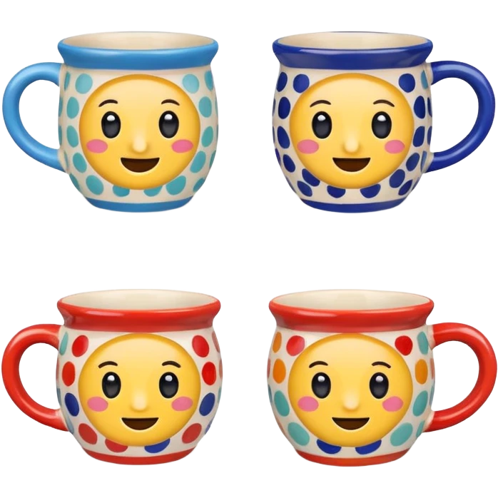 two cute mugs emoji