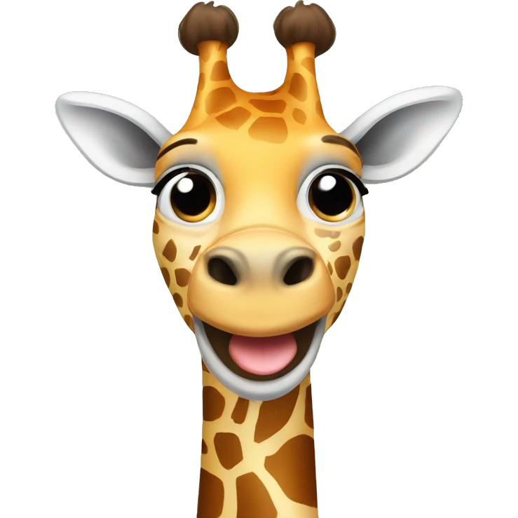 goofy giraffe emoji