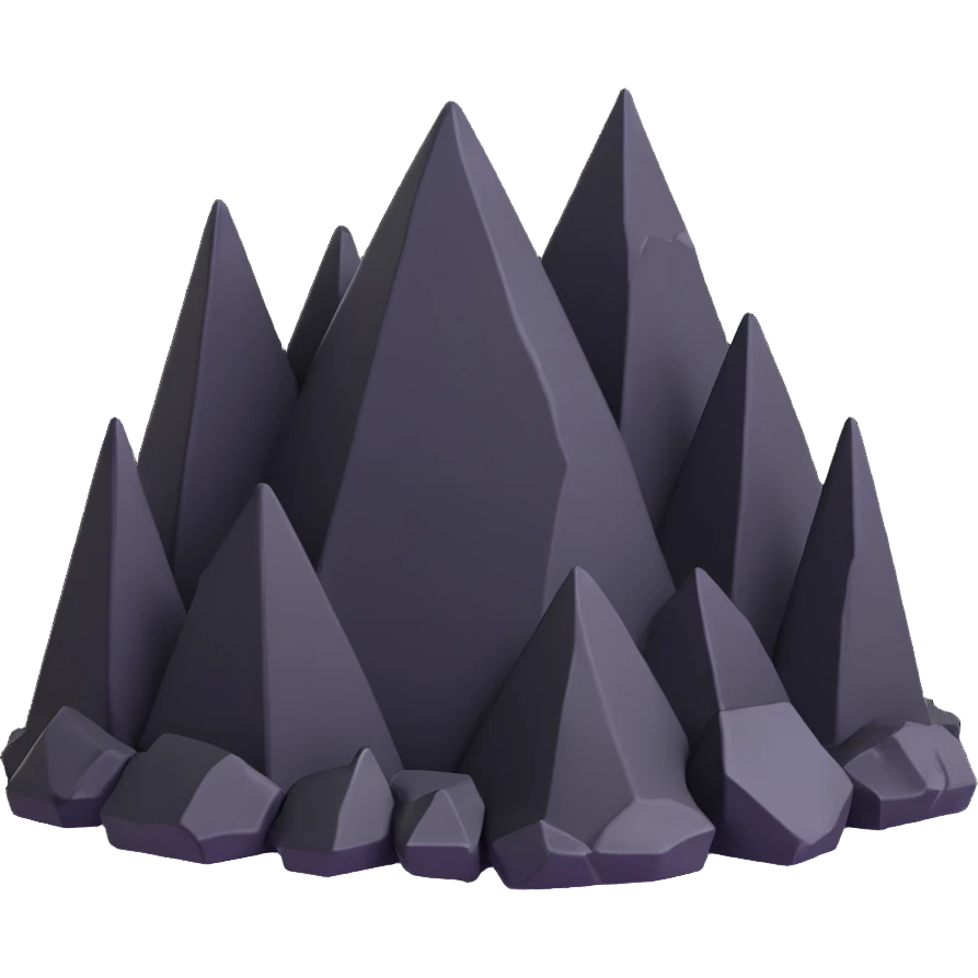 coal with jagged edges emoji