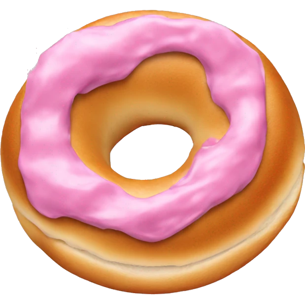bagel with pink spread emoji