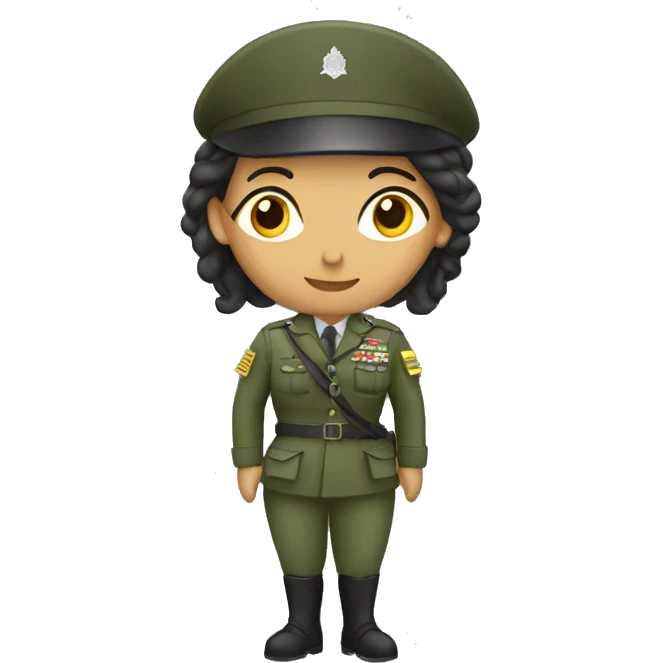Mujer militar emoji