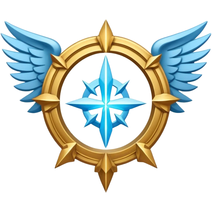 dominus' emblem with a touch of light blue emoji