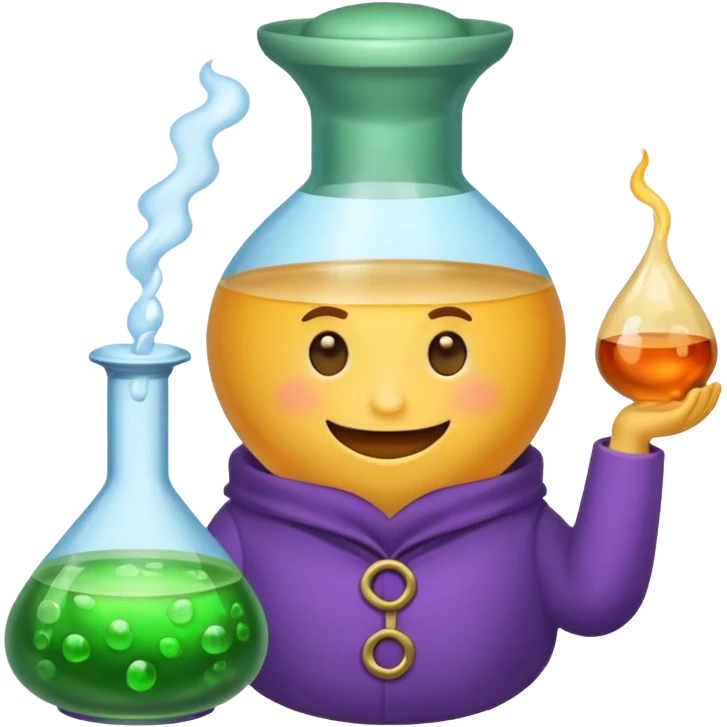 potion maker with “trust me” grin emoji