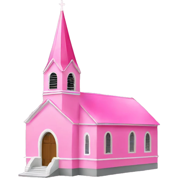 Pink église  emoji