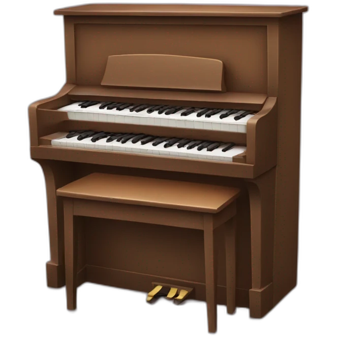 Chat qui joue au piano emoji