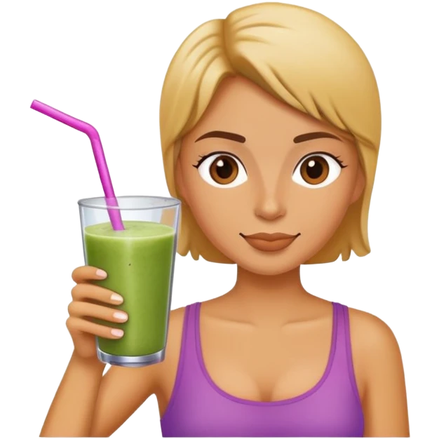 Drinking smoothie emoji