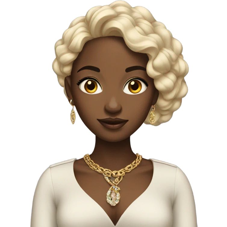 Black rich girl  emoji