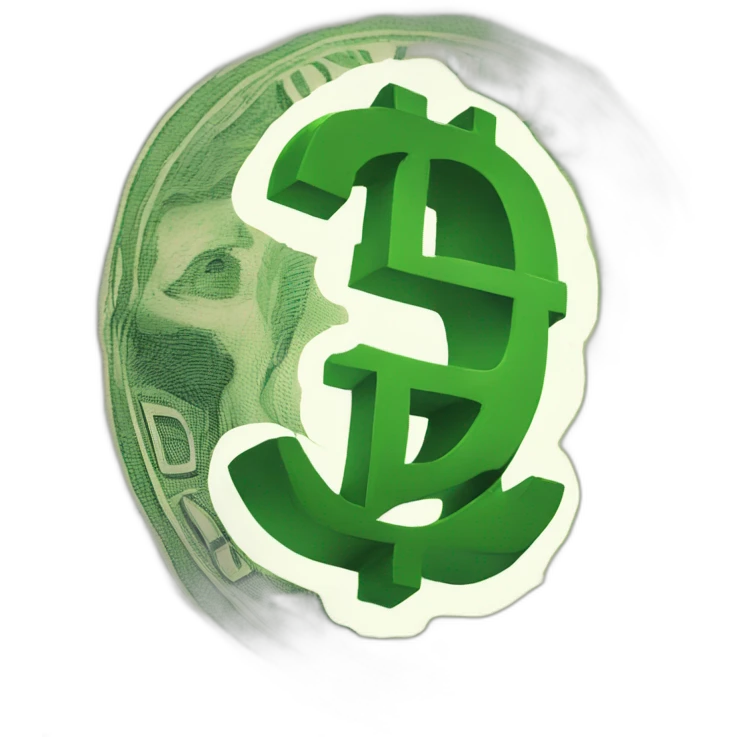 Dollar in question mark emoji