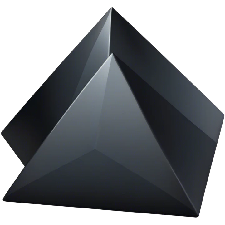 Black pyramid  emoji