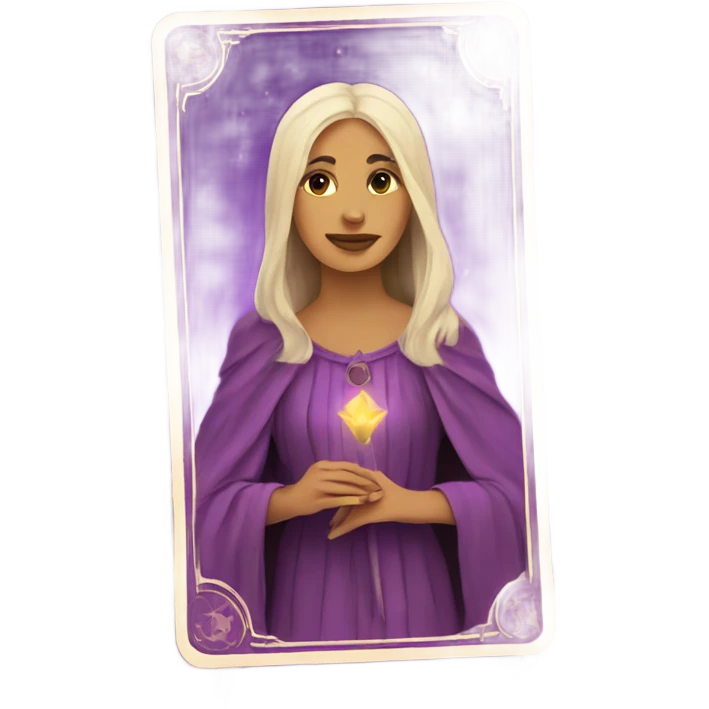 tarot cards purple colors emoji