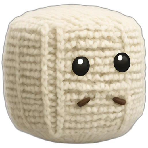 ball of knitted tofu emoji