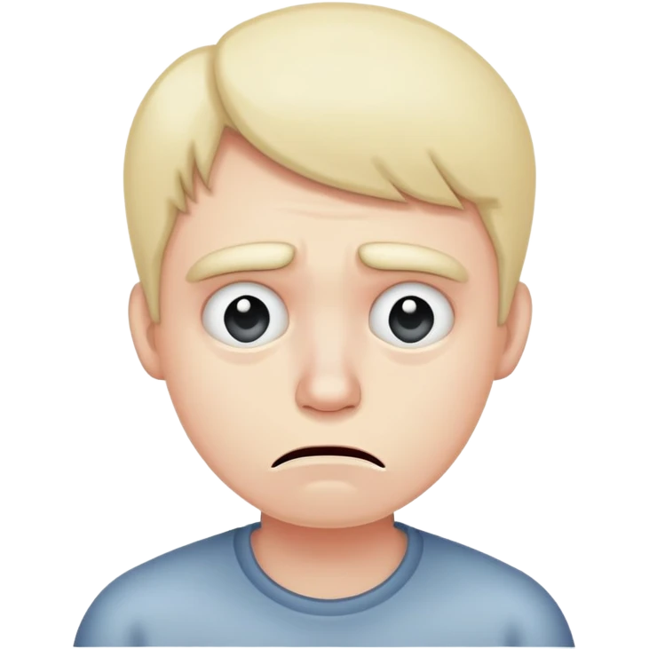 Sad face barfing  emoji