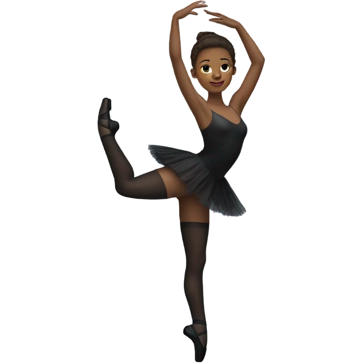 Ballet dancer in thigh highs emoji