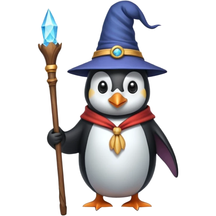 Penguin Wizard emoji