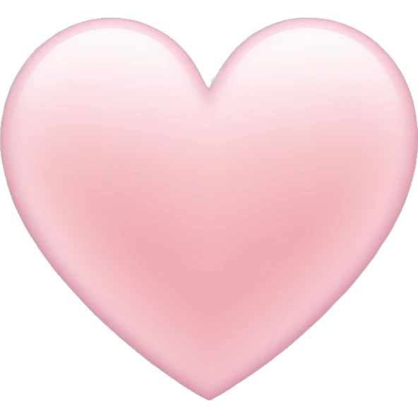 Light pink heart emoji