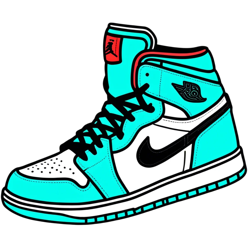 Teal air Jorden  emoji