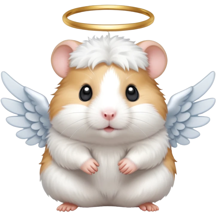 Angel hamster emoji