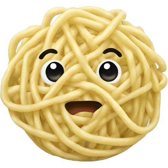 Ball of noodles emoji
