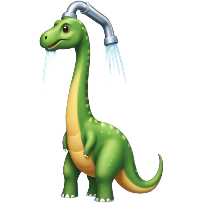 brachiosaurus that takes a shower emoji