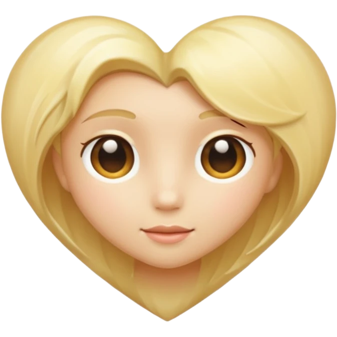 blonde heart emoji