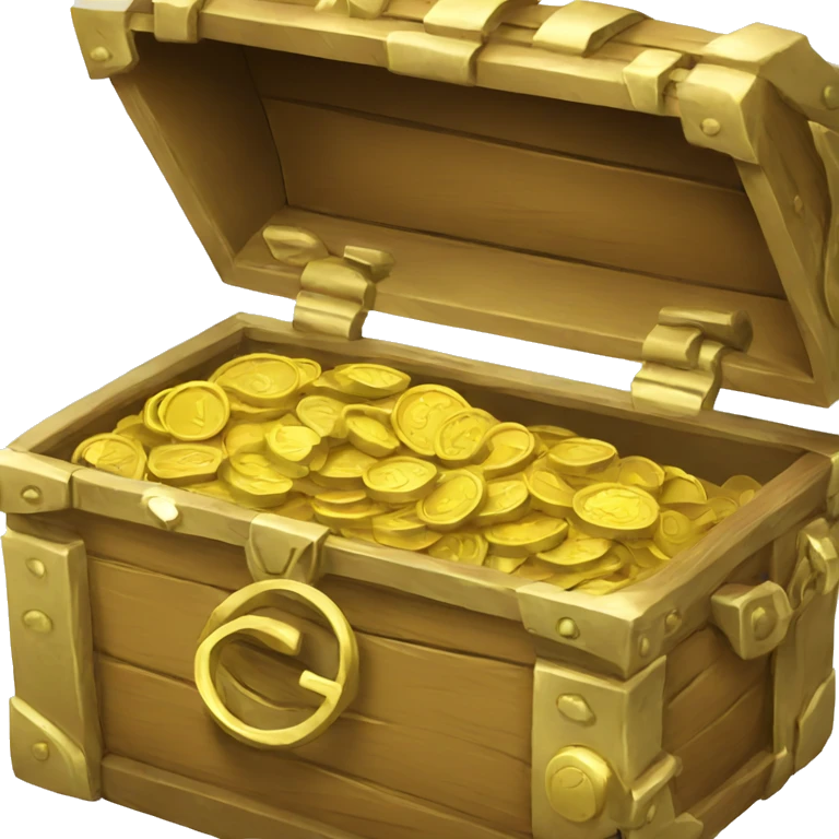 treasure with coins emoji
