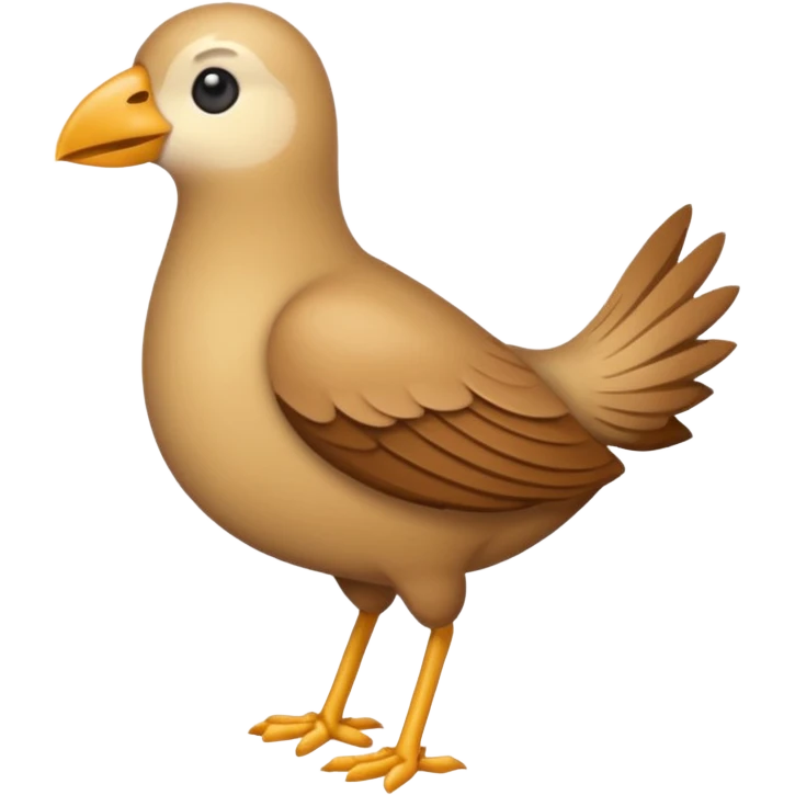Crée un emoji de l'oiseau de la paille en queue, dans le style de cet emoji 𓆤 emoji