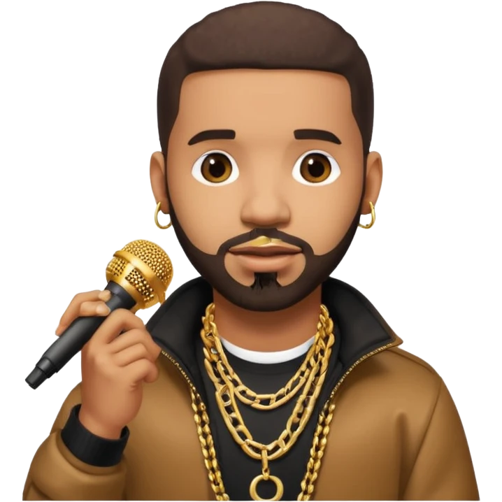 drake with microphone emoji