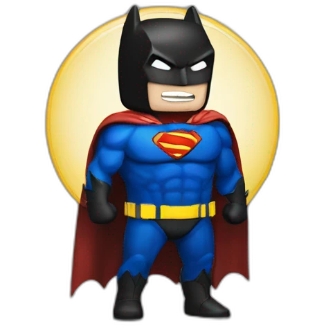 batman defeats superman emoji