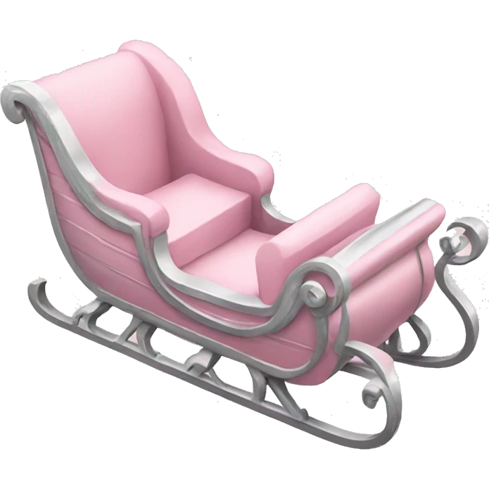 light pink sleigh emoji