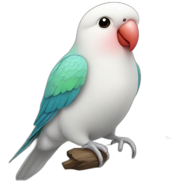 Lovebird white emoji