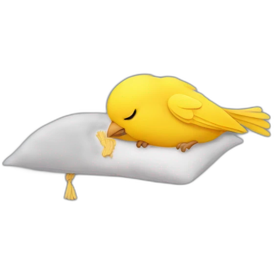 sleeping canary emoji