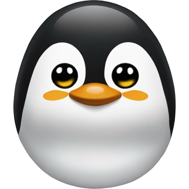 Pinguin as a travel pillow emoji