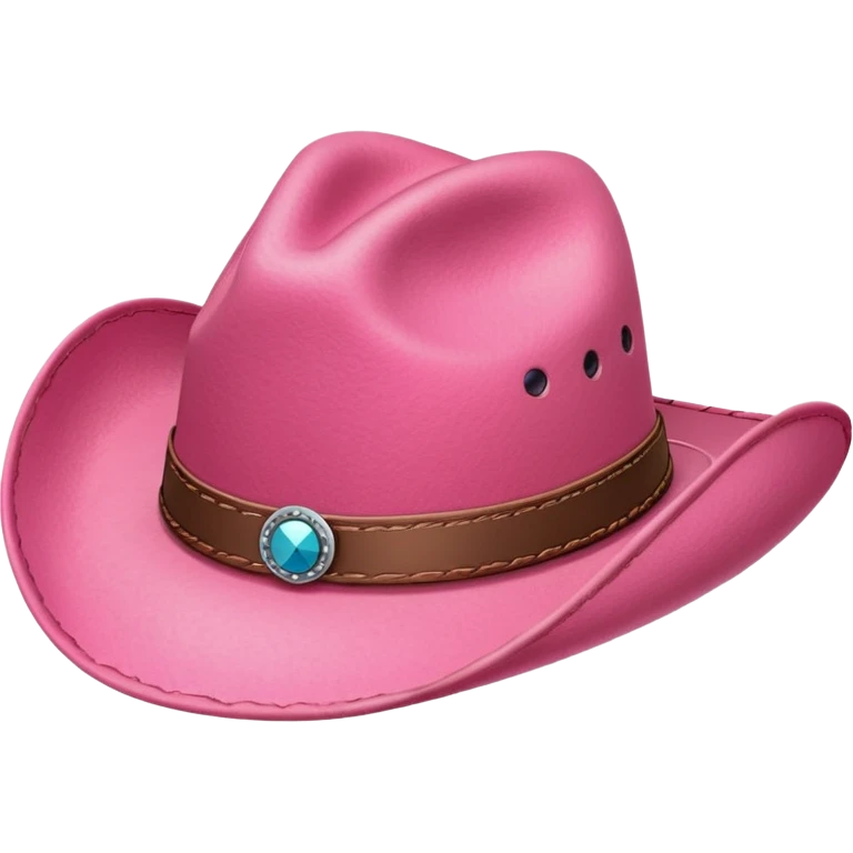 Pink cowboy hat  emoji