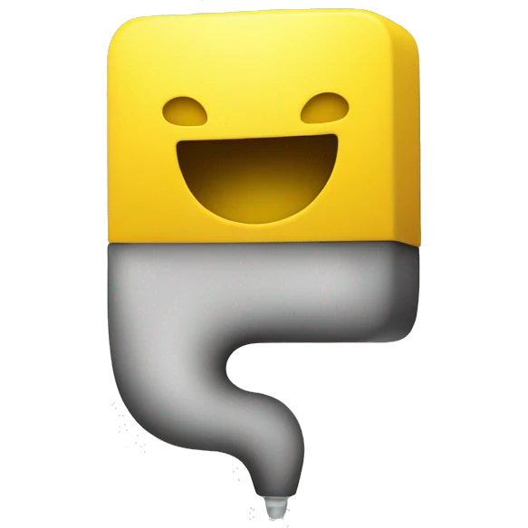 Yellow square vape emoji