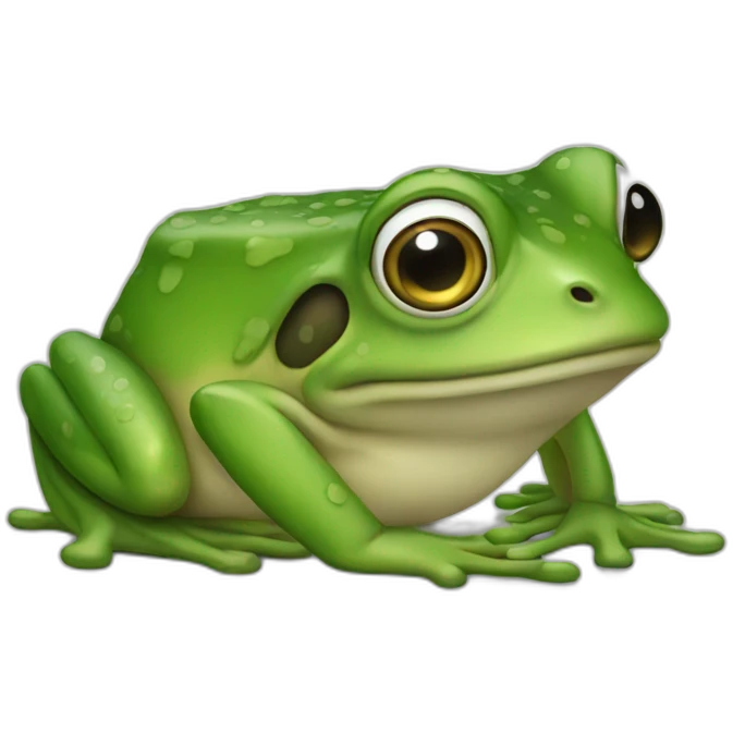 An arabic frog emoji