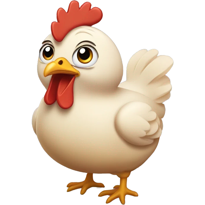 chicken with large breasts emoji