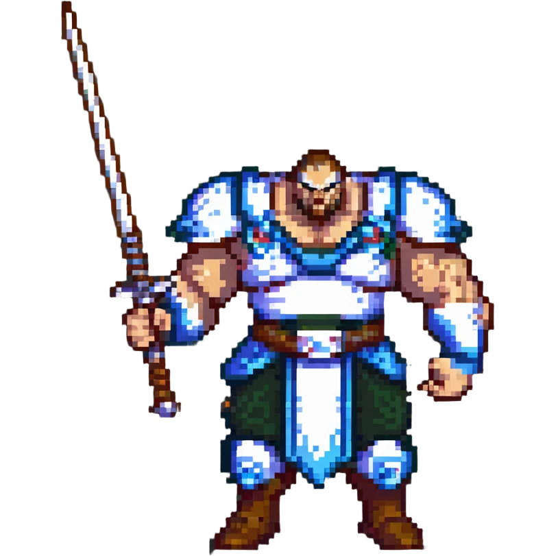 Shan Yu from Mulan, full body, holding a weapon, looking seriously pissed off emoji