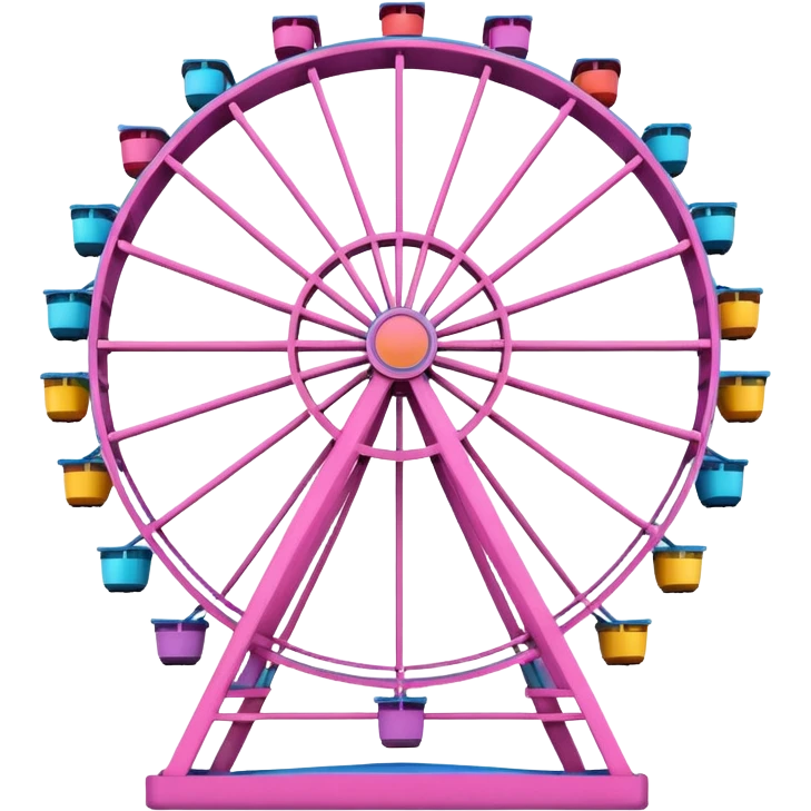 mix pink Ferris wheel emoji