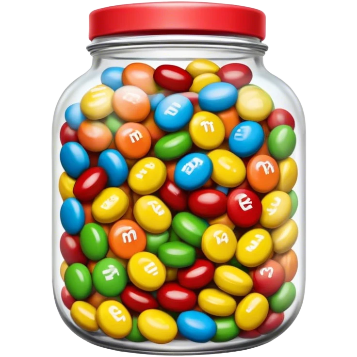 M&M in jar  emoji