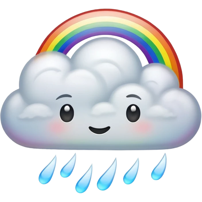 rainbow colored grey emoji