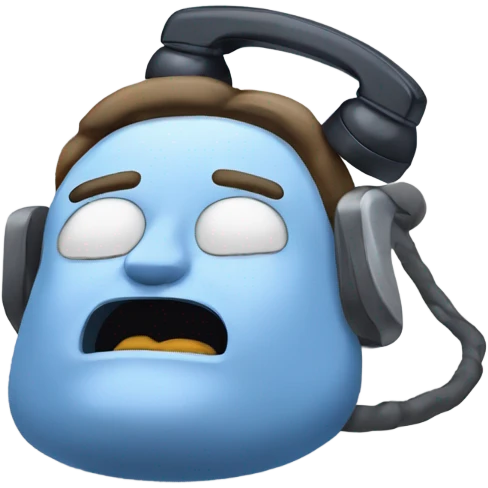 Snoring telephone emoji