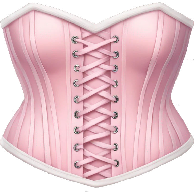 Pastel pink corset  emoji