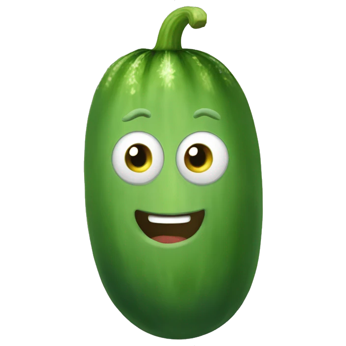 cucumber face emoji