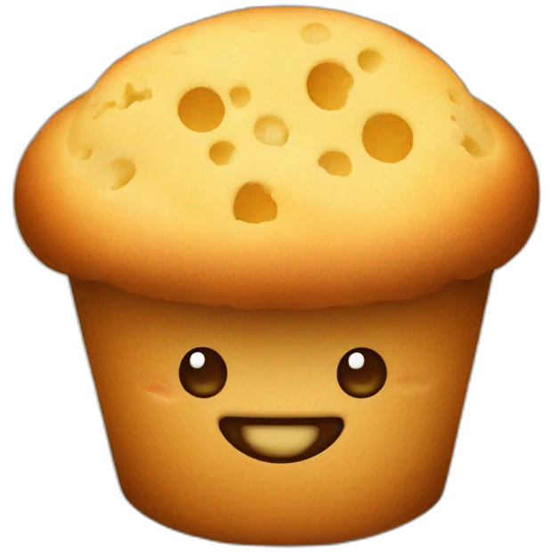 Muffins with cheese emoji