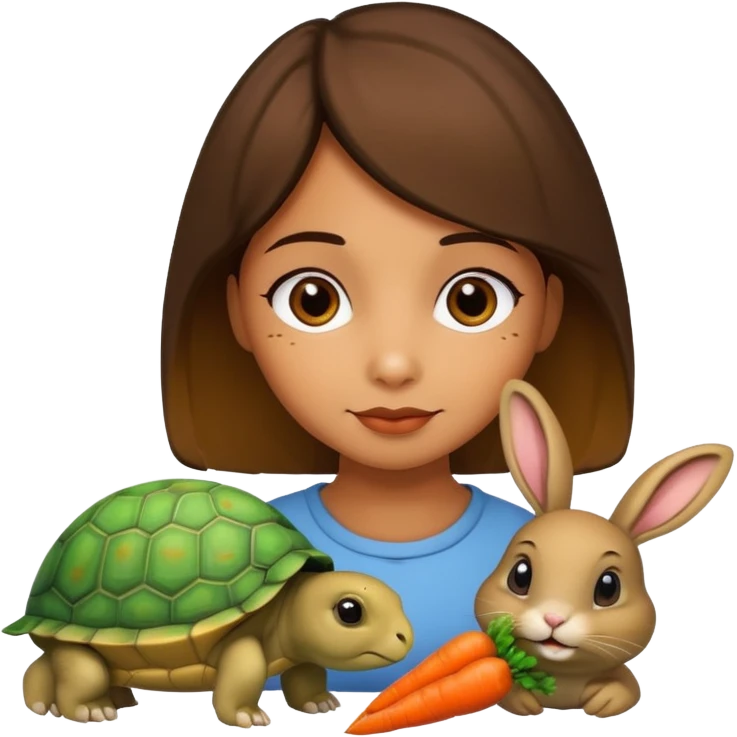 Tortu qui ce branle et lapin qui mange emoji