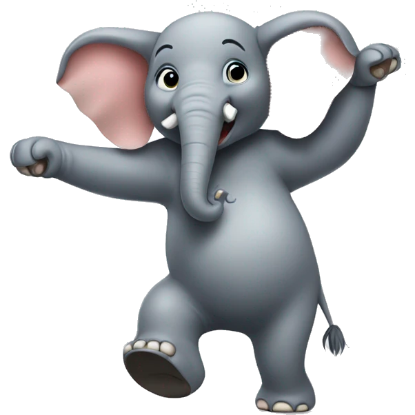 Elephant dancing emoji