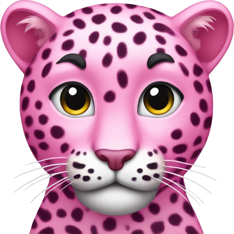pink leopard emoji