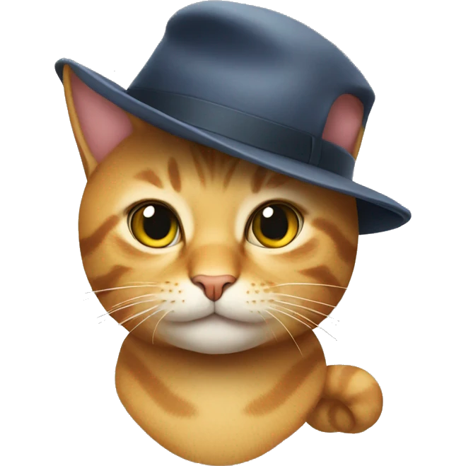 Cat wearing hat emoji